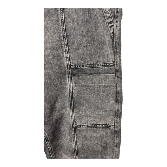 GAP High Rise Wide Leg Cargo Utility Black Pull On Jeans - Picture 5 of 6